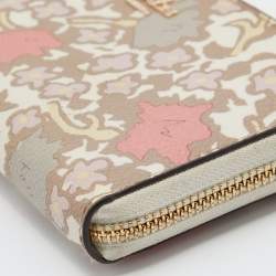 Coach Multicolor Coated Canvas Zip Around Wallet