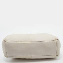 Pre Owned Coach Cream Leather Phoebe Shoulder Bag