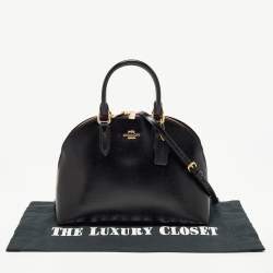 Coach Black Patent Leather Quinn Satchel