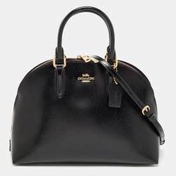 Coach Black Patent Leather Quinn Satchel