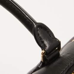 Coach Black/Brown Signature Coated Canvas and Leather Mini Bennett Satchel