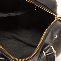 Coach Black/Brown Signature Coated Canvas and Leather Mini Bennett Satchel