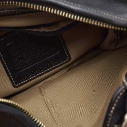 Pre Owned Coach Black Leather Hampton Hobo