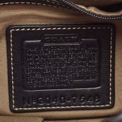 Pre Owned Coach Black Leather Hampton Hobo