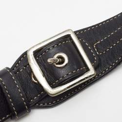 Pre Owned Coach Black Leather Hampton Hobo