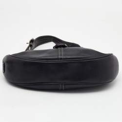 Pre Owned Coach Black Leather Hampton Hobo