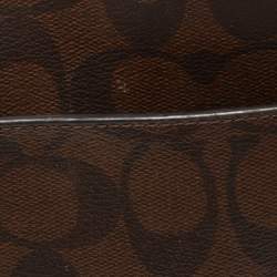 Coach Brown Signature Coated Canvas Ava Tote