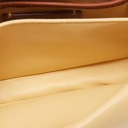 Pre Owned Coach Beige Leather Tabby Pillow 18 Shoulder Bag