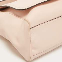 Pre Owned Coach Pink Leather Legacy Romy Top Handle Bag