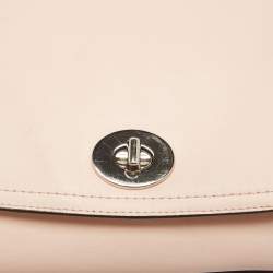 Pre Owned Coach Pink Leather Legacy Romy Top Handle Bag
