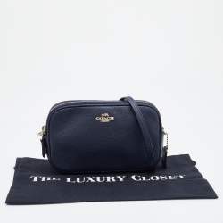 Coach Blue Leather Saddie Crossbody Bag
