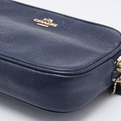 Coach Blue Leather Saddie Crossbody Bag