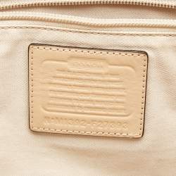 Coach Beige Signature Coated Canvas Park Metro Shopper Tote