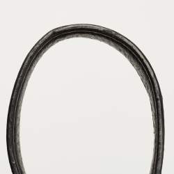 Pre Owned Coach Black/Grey Signature Canvas and Leather Penelope Tote