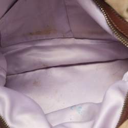 Pre Owned Coach Brown/Beige Signature Canvas and Leather Shoulder Bag
