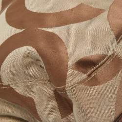 Pre Owned Coach Brown/Beige Signature Canvas and Leather Shoulder Bag