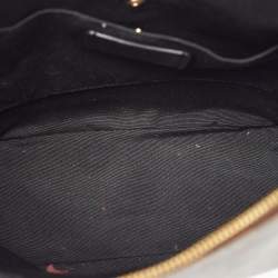 Pre Owned Coach Black/Brown Signature Coated Canvas and Leather Medium Paxton Shoulder Bag