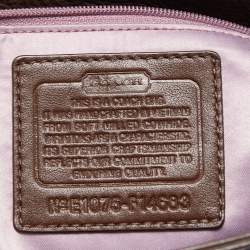 Pre Owned Coach Dark Brown Leather Penelope Tote