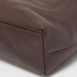 Pre Owned Coach Dark Brown Leather Penelope Tote