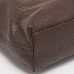 Pre Owned Coach Dark Brown Leather Penelope Tote