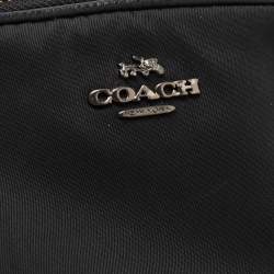 Coach Black Leather Sadie Camera Crossbody Bag