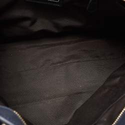 Pre Owned Coach Blue Leather City Top Zip Tote