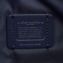 Coach Two Tone Blue Leather Noa Pop Up Crossbody Bag