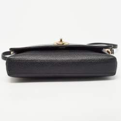 Pre Owned Coach Black Leather Crosstown Turnlock Crossbody Bag