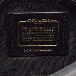 Pre Owned Coach Black Leather Crosstown Turnlock Crossbody Bag