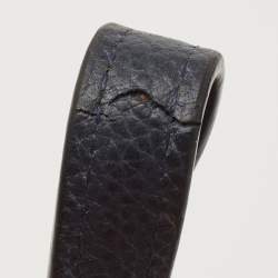 Pre Owned Coach Navy Blue Leather Sophia Chain Tote