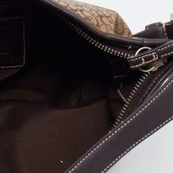 Coach Beige/Brown Signature Canvas and Leather Soho Hobo