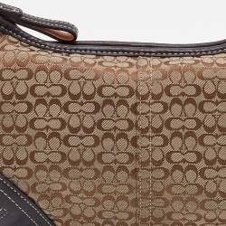 Coach Beige/Brown Signature Canvas and Leather Soho Hobo