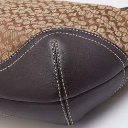 Coach Beige/Brown Signature Canvas and Leather Soho Hobo