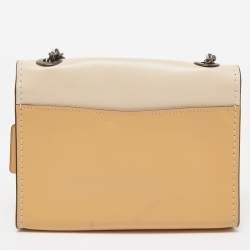 Pre Owned Coach Beige Leather Parker Crossbody Bag