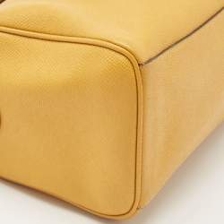 Coach Mustard Yellow Leather Mini Bennett Satchel