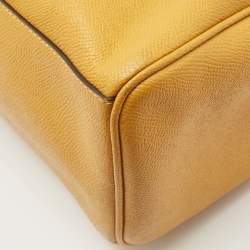 Coach Mustard Yellow Leather Mini Bennett Satchel