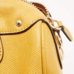Coach Mustard Yellow Leather Mini Bennett Satchel