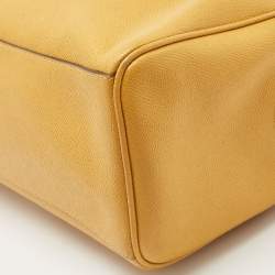 Coach Mustard Yellow Leather Mini Bennett Satchel
