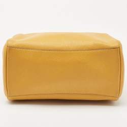 Coach Mustard Yellow Leather Mini Bennett Satchel