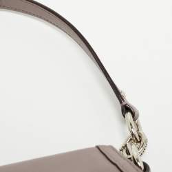 Pre Owned Coach Grey Leather Taylor Flap Crossbody Bag