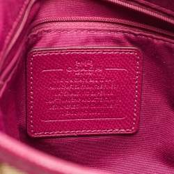 Coach Purple/Beige Signature Canvas and Leather File Messenger Bag