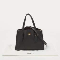 Coach Black Leather Charlie Carryall 28 Bag
