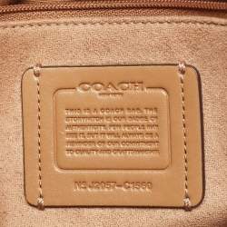 Coach Cream Leather Marlie Top Handle Bag