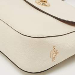 Coach Cream Leather Marlie Top Handle Bag