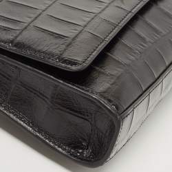 Coach Black Leather Marlow Turnlock Crossbody Bag