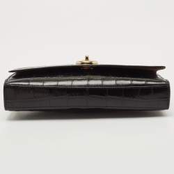 Coach Black Leather Marlow Turnlock Crossbody Bag