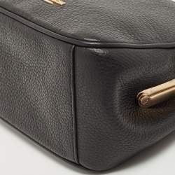 Pre Owned Coach Black Leather KissLock Crossbody Bag