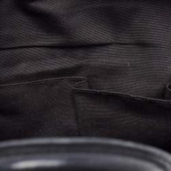 Pre Owned Coach Black/Blue Woven Leather Bleecker Riley Tote