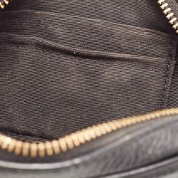 Coach Black Leather Camera Crossbody Bag 