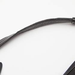 Pre Owned Coach Black Canvas and Leather Hobo